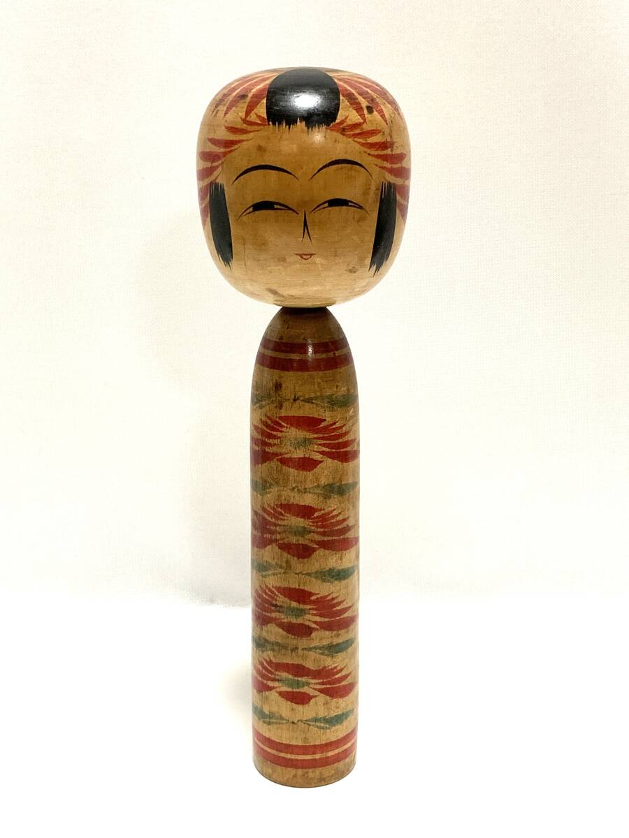 ◆310 伝統こけし 遠刈田【佐藤今朝吉】24cm 作品 当時物 希少 郷土玩具 蔵出し 民芸品 古い 歴史 日本人形拍卖