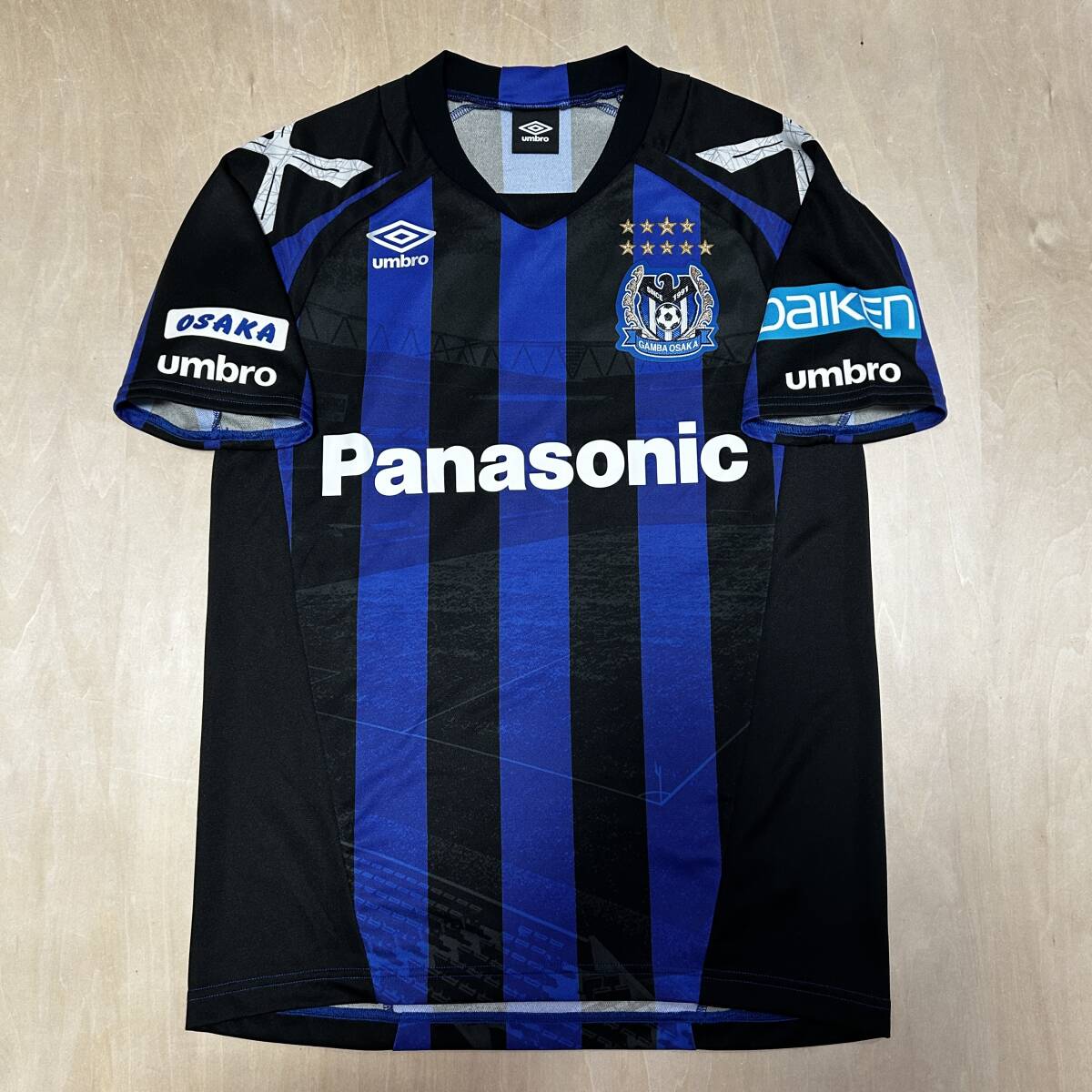 2016 16 ガンバ大阪 オフィシャル レプリカ ユニフォーム S-SS 正規品 サポーター 応援用 Tシャツ 半袖 アンブロ 遠藤 宇佐美 Gamba Osaka拍卖