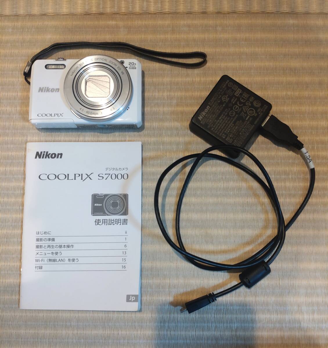 Nikon ニコン COOLPIX S7000 クールピクス コンパクトデジタルカメラ ホワイト拍卖