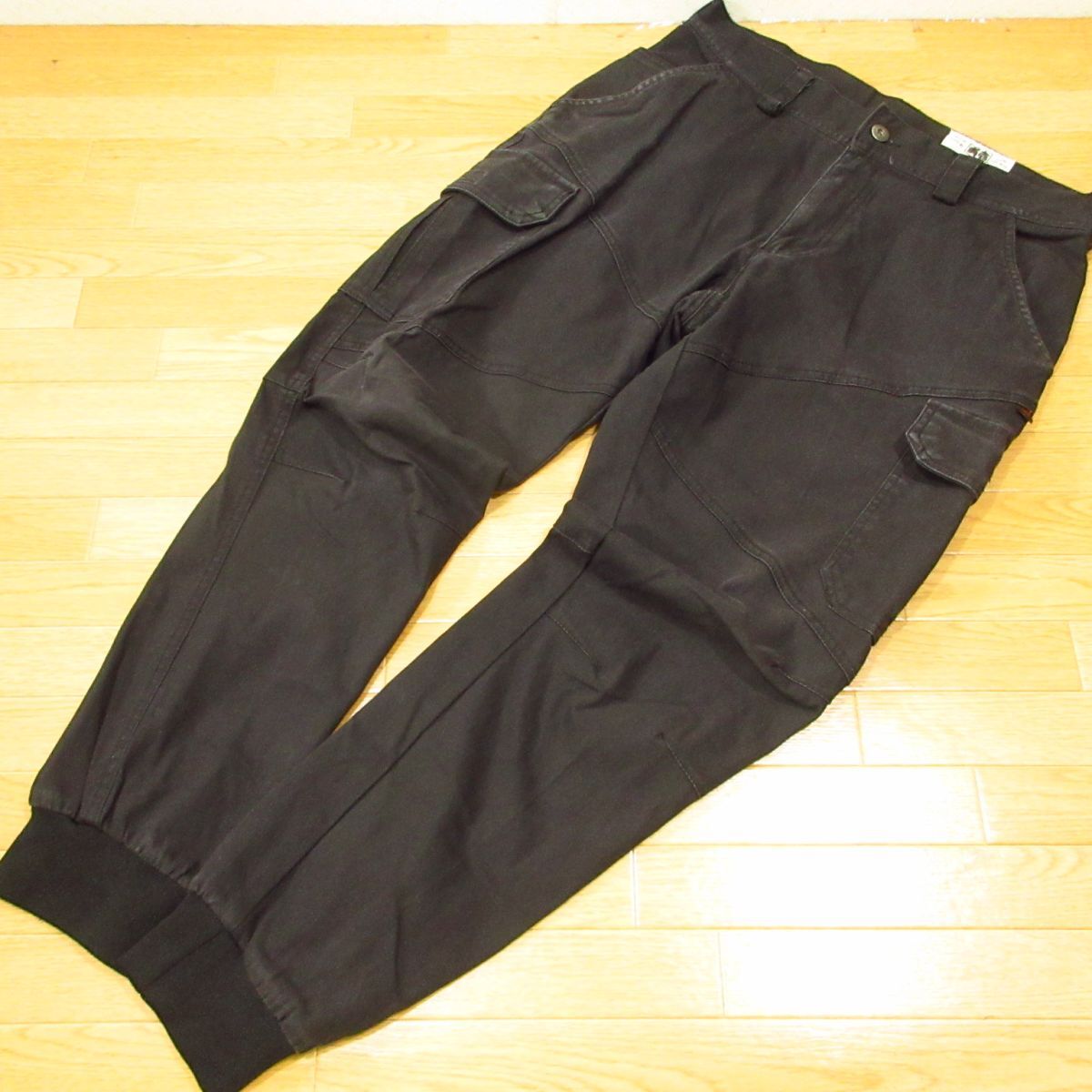 ◎使用少なめ!TORAICHI 寅壱 トライチ ジョガーパンツ ローライズ 立体 ストレッチ 作業服 メンズ 黒 ブラック Lサイズ◆PA4471拍卖