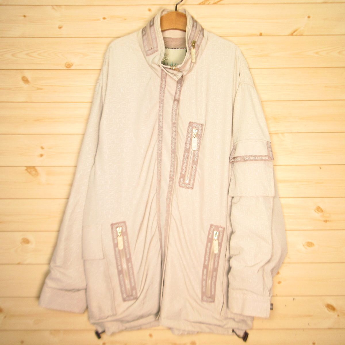 ◎使用少!La Moda GOJI ラ・モーダ・ゴジ 伊太利屋 ヒョウ柄 ブルゾン ジャケット アニマルプリント レディース ベージュ 11◆AA5063拍卖