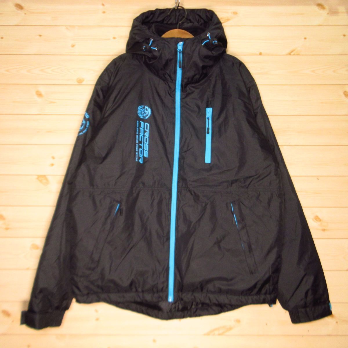 ◎極美品!CROSS FACTOR クロスファクターWBA-1802 防水防寒ウィンタースーツ 中綿 ジャケット 釣り フィッシング メンズ 黒 L◆AA5010拍卖