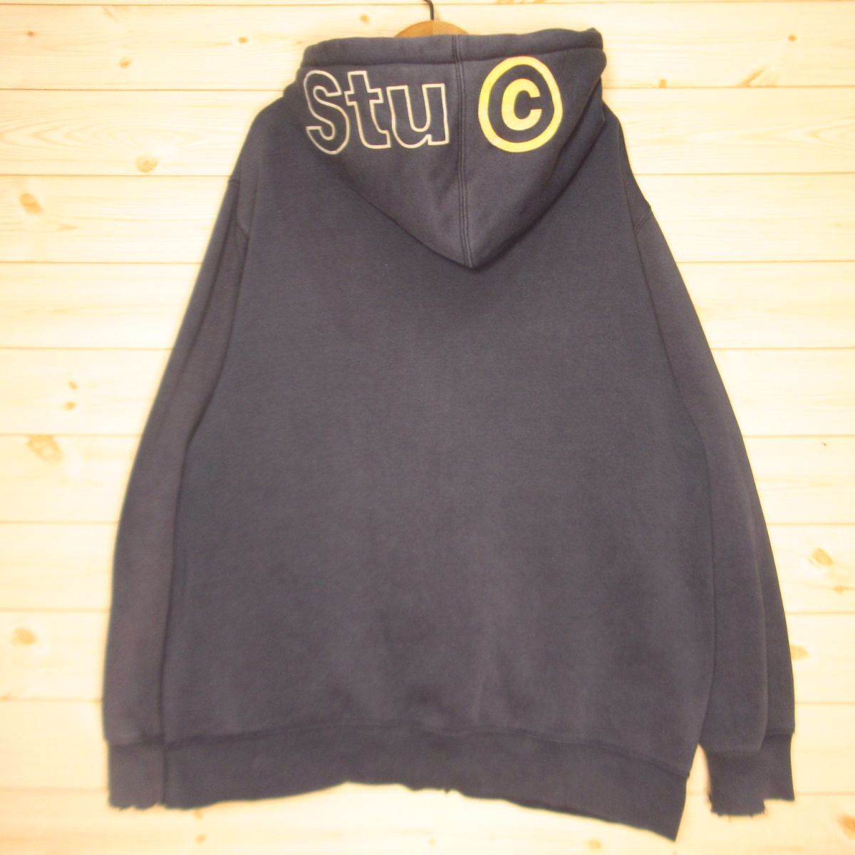 ◎STUSSY ステューシー ジップアップ パーカー スウェット トレーナー 裏起毛 スケーター スケボー ストリート メンズ 黒 Mサイズ◆AA5057拍卖