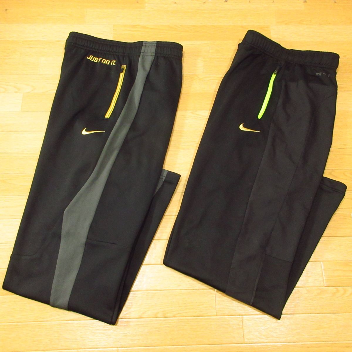 ◎良品!M 2本セット NIKE ナイキ ジャージ トラックパンツ ロング丈 トレーニングウェア メンズ 黒 まとめ売り◆CA1602拍卖