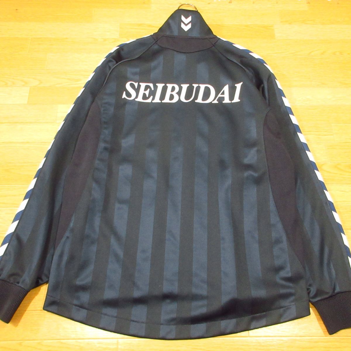 ◎美品!埼玉 西武台高校 ハンドボール hummel ヒュンメル ジャージ トラックジャケット ユニフォーム 支給品 実使用 メンズ 紺 M◆AA5101拍卖