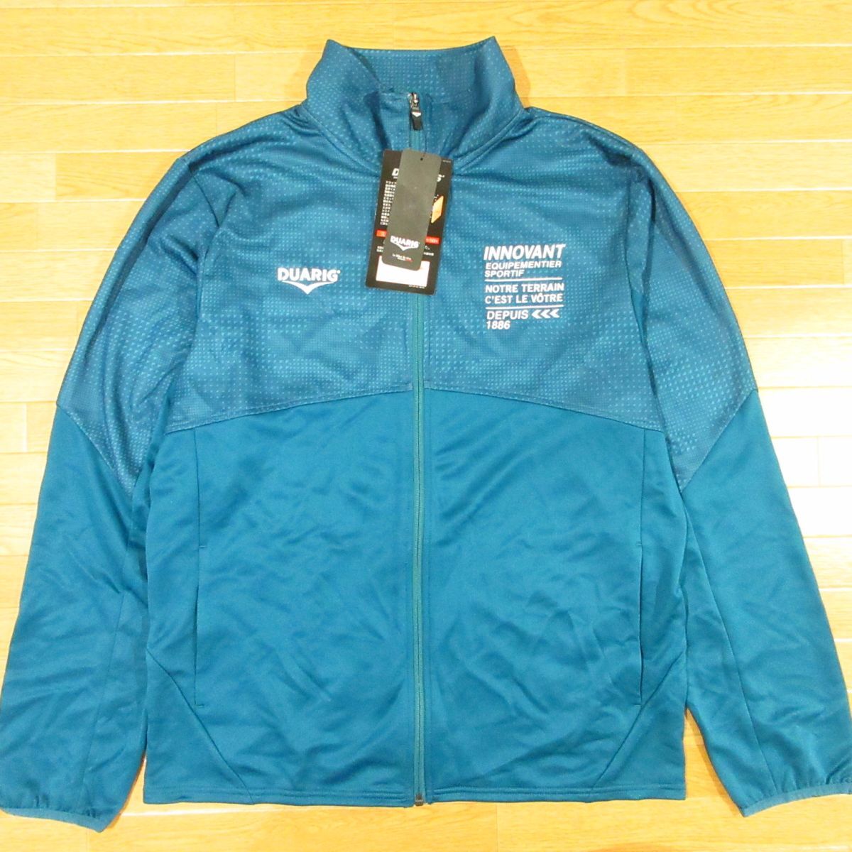 ◎新品!DUARIG デュアリグ ジャージ トラックジャケット テニストレーニングウェア メンズ 緑系 2XL XXLサイズ◆AA5081拍卖