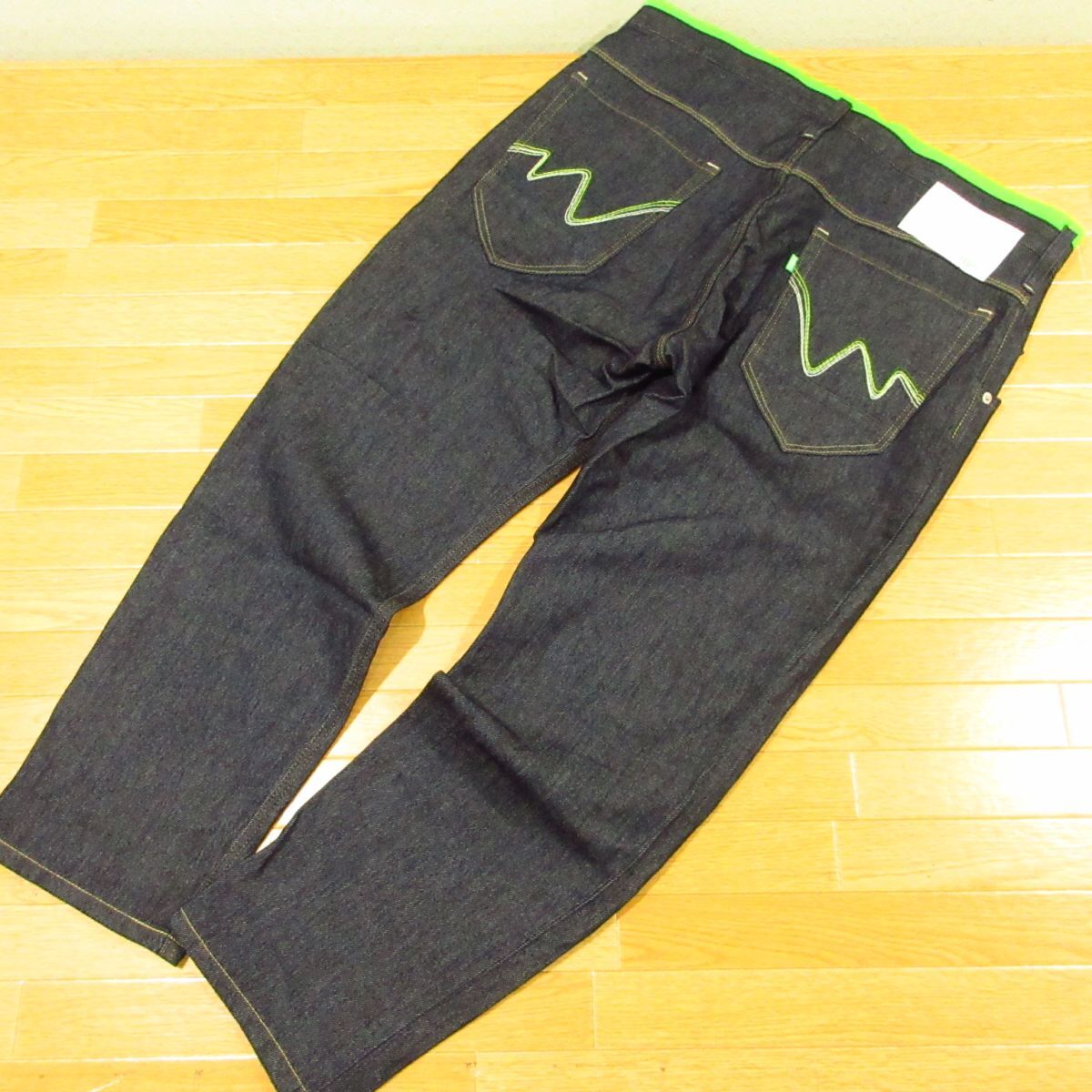 ◎未使用!EDWIN エドウィン ジャージーズ ER737C デニムパンツ イージーパンツ アンクル丈 ストレッチ 動きやすい!メンズ 紺 XL ◆PA4490拍卖