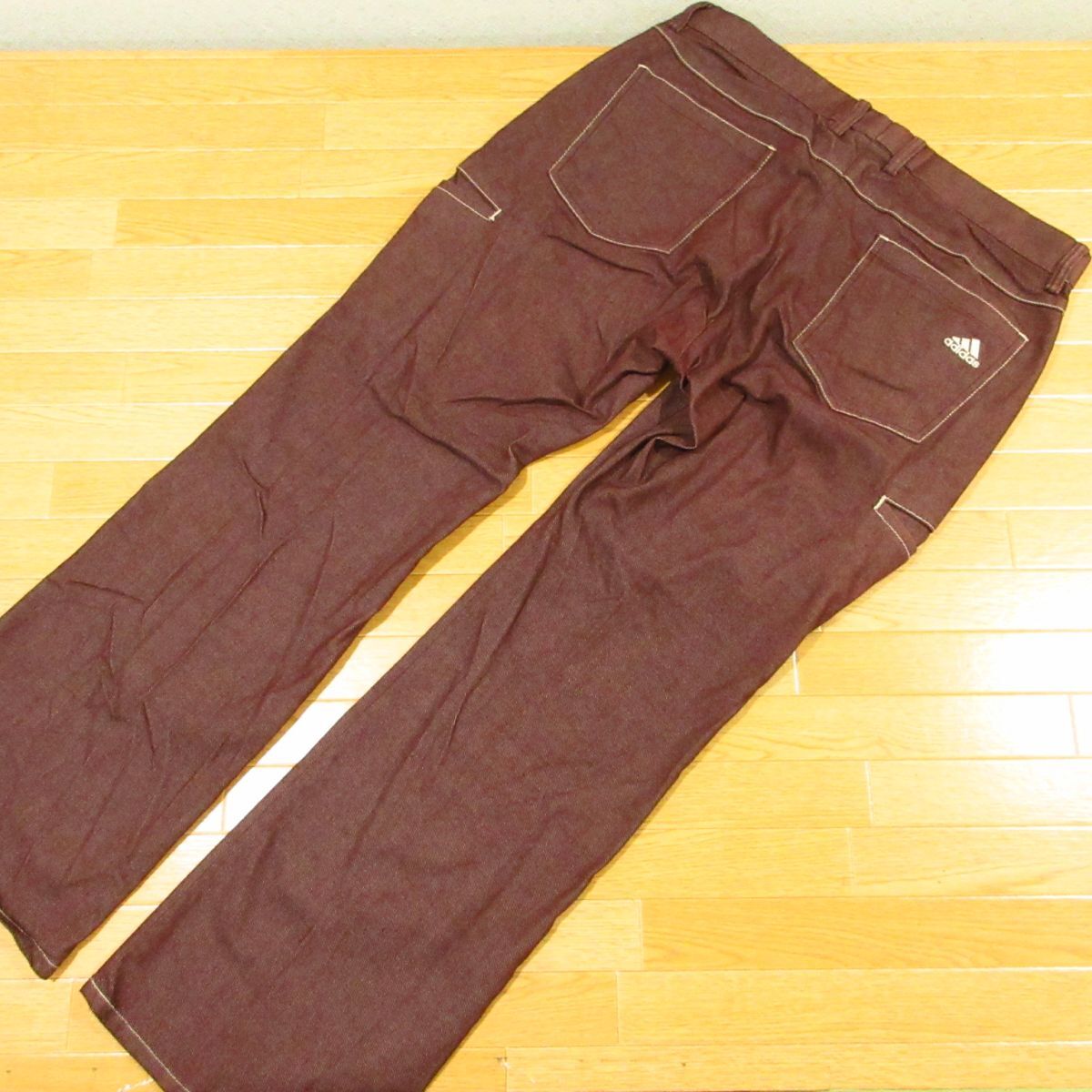 ◎極美品!adidas GOLF アディダス ゴルフ NLY-31 フレアパンツ ブーツカット カーゴ ストレッチ 通年 メンズ ボルドー W88サイズ◆PA4488拍卖