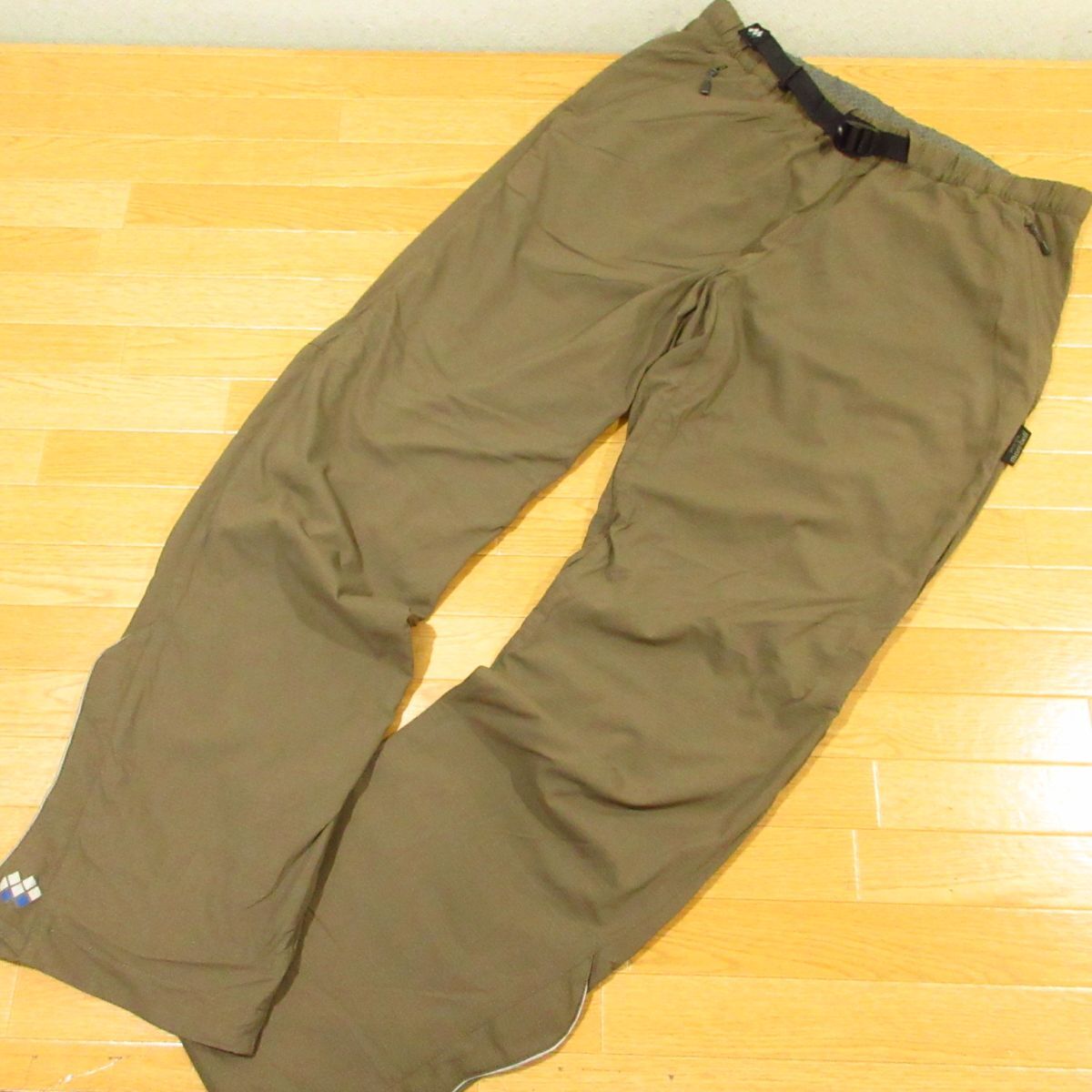 ◎極美品!mont-bell モンベル 1130298 サイクル ライニングパンツ 裏起毛 ストレッチ 防寒 秋冬 自転車 メンズ カーキ Lサイズ◆PA4722拍卖