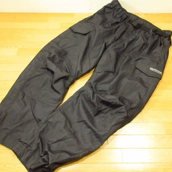 ◎美品!OUTDOOR PRODUCTS アウトドアプロダクツ 厚手 クライミングパンツ ジョガーパンツ 裏起毛 防寒 秋冬メンズ 黒 XLサイズ◆PA4374拍卖