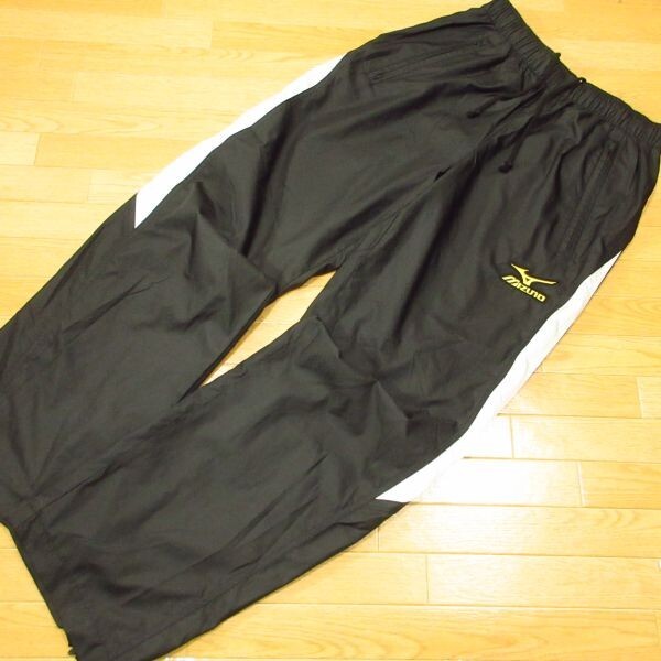 ◎極美品!Mizuno Pro ミズノプロ 野球 ウィンドブレーカーパンツ ナイロンパンツ 裏メッシュ 防風 撥水 メンズ 黒 M ◆PA4452拍卖