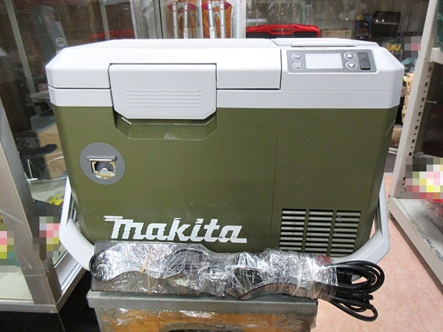 S6964 中古 makita マキタ CW003G 充電式保冷温庫 ポータブル冷蔵庫 保温庫 容量7L 18V/40Vバッテリ対応 オリーブ AC/DCケーブル付拍卖