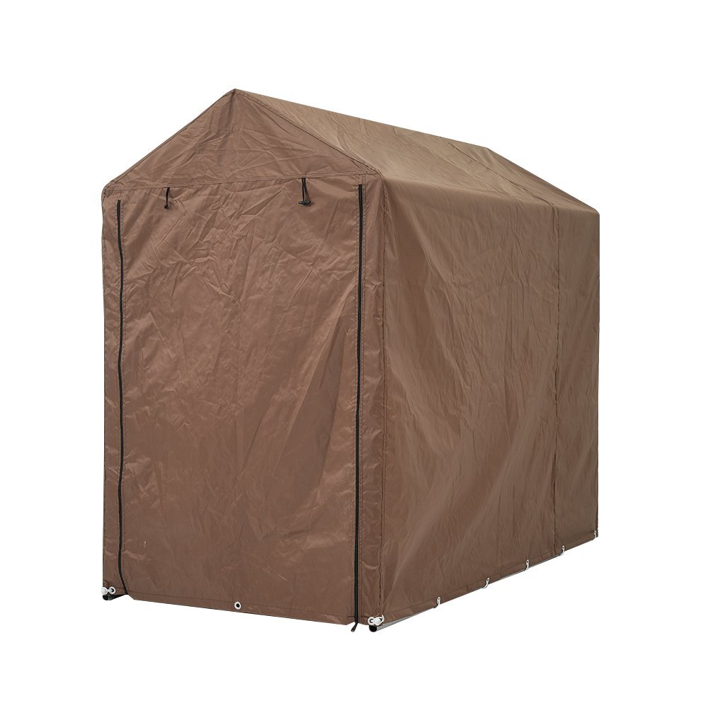 【ブラウン】サイクルハウス 1~3台 耐水圧3000mm 防水 保管 雨よけ 日よけ 耐久性 サイクルガレージ 自転車置き場 物置 駐輪場拍卖