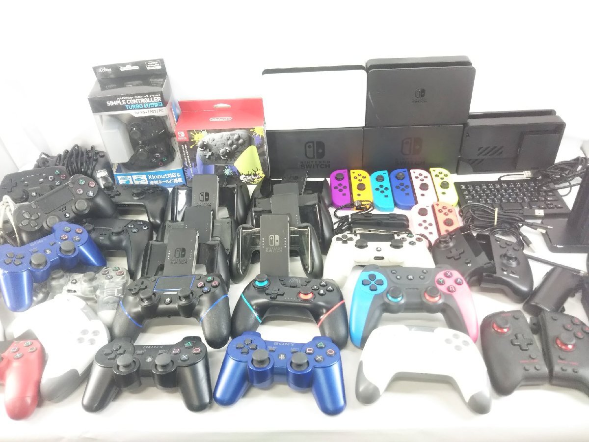 ジャンク Nintendo Switch ニンテンドースイッチ/PS3/PS4 コントローラー 他 周辺機器まとめセット 動作未チェック ジャンク品 1円スタート拍卖