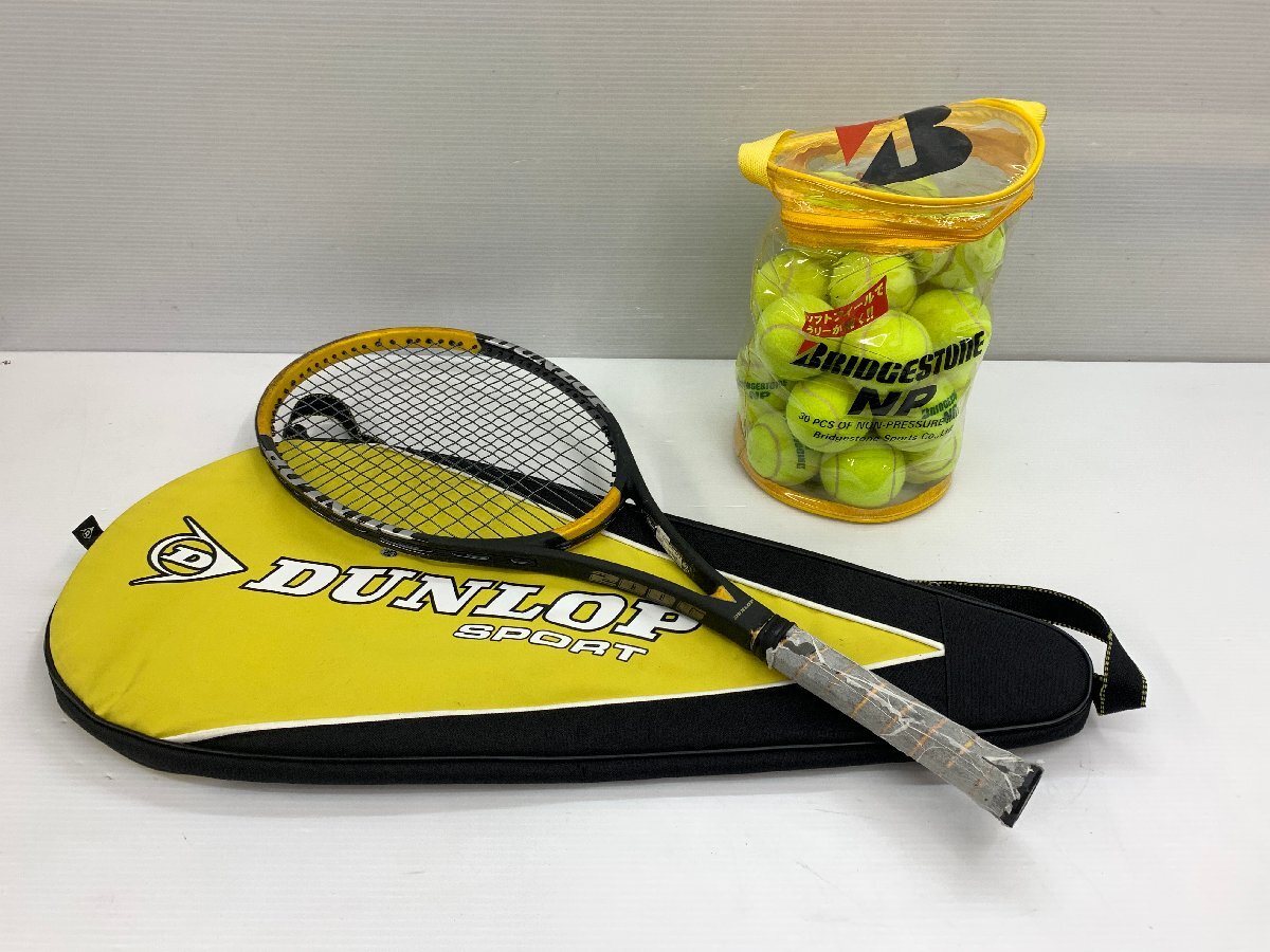 1円スタート DUNLOP SPORT ダンロップ 200G テニスラケット ボール セット ケース付き ジャンク品 ▽9470拍卖