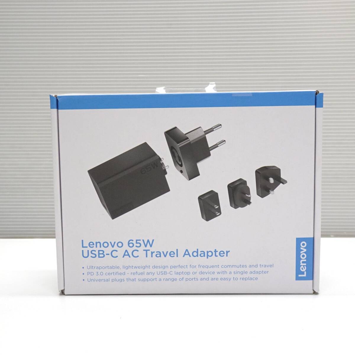 Lenovo ADK009 65W USB-C AC Travel Adapter 動作品 マルチプラグ付 純正 USB-Cケーブル付 PD3.0対応 旅行 出張向け #AC742拍卖