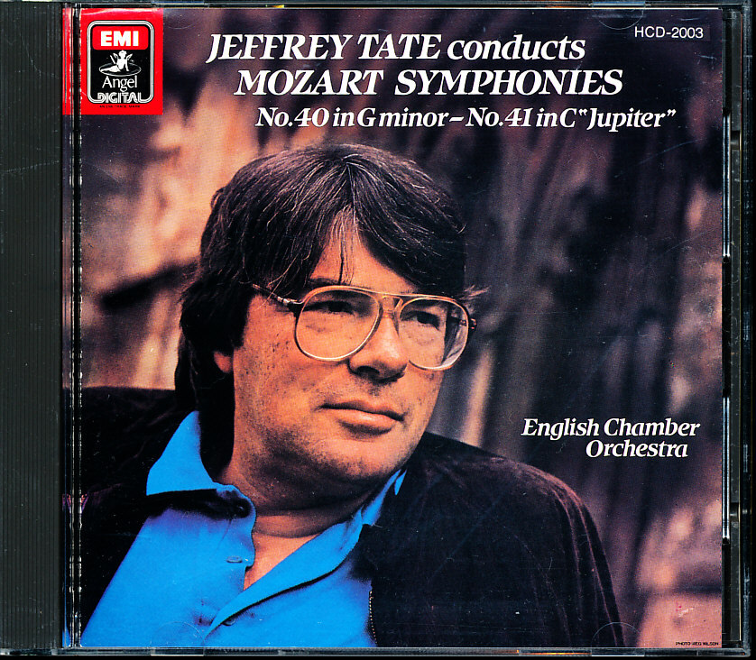 盤面良好 旧規格EMI国内盤/HCD-2003 ジェフリー・テイト/Jeffrey Tate - モーツァルト:交響曲第40・41番 Red Triangle 11n拍卖