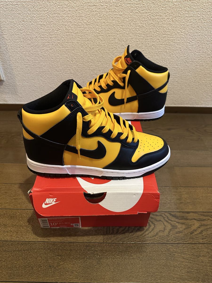 NIKE DUNK HI極美中古 サイズ 28.5cm US 10.5 カラー 黒黄拍卖