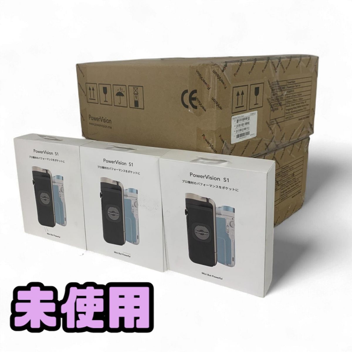 1円〜 ★未使用★ スマートフォン用ジンバルカメラ 3点 + スマホホルダー 200点 まとめ PowerVision S1 Combo Set PVS10 など BAK589625相拍卖