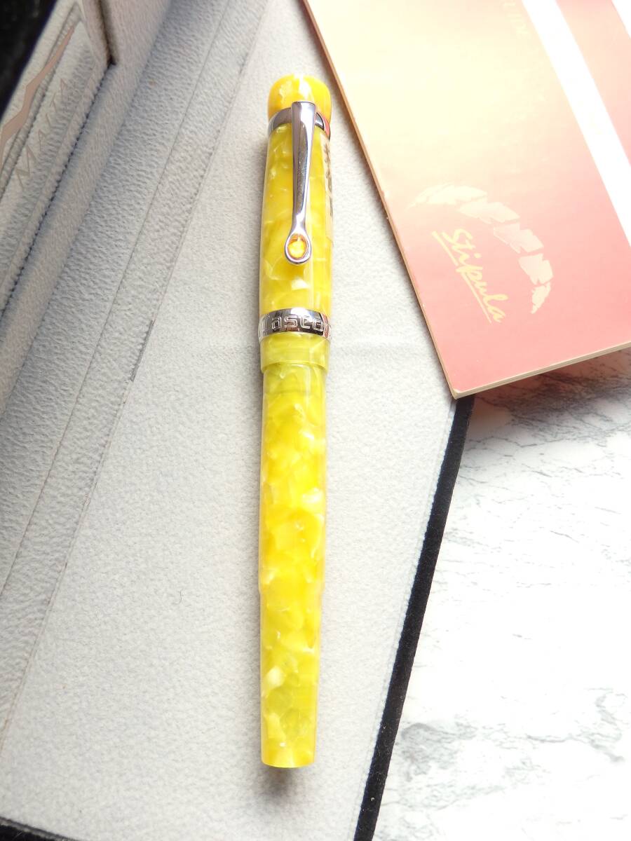 ◆【ほぼ未使用】【送料440円】スティピュラ I-castni カストーニ Citrino万年筆 ペン先:」14K585ソリッドゴールド F拍卖