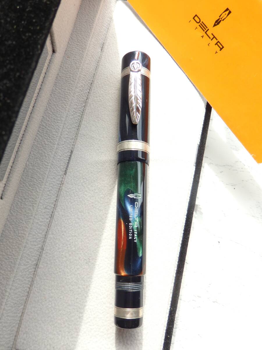 ◆【きれいな良品】【送料440円】デルタ 特別限定品 少数民族 ネイティブアメリカン ペン先:18K750ソリッドゴールド M拍卖