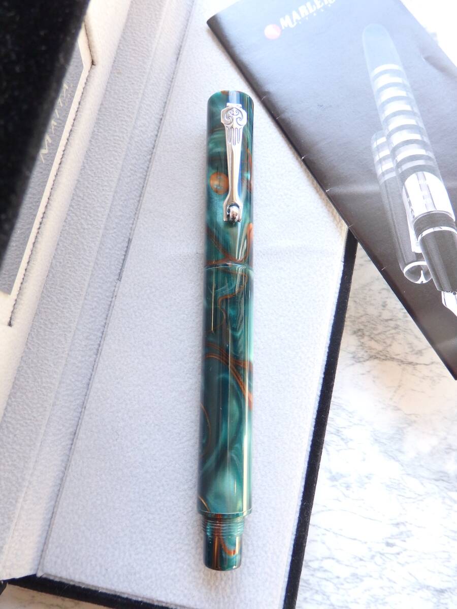 ◆【新品・未使用】【送料440円】Marlen マーレン エクリス・アンドロメダ万年筆 ペン先:18K750ソリッドゴールド F拍卖