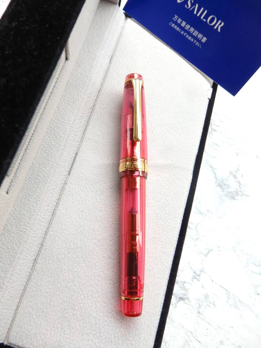 ◆【新品・未使用】【送料440円】セーラー 特別限定 プロフェッショナルギアスケルトン万年筆 ペン先:21K875 H-MF拍卖