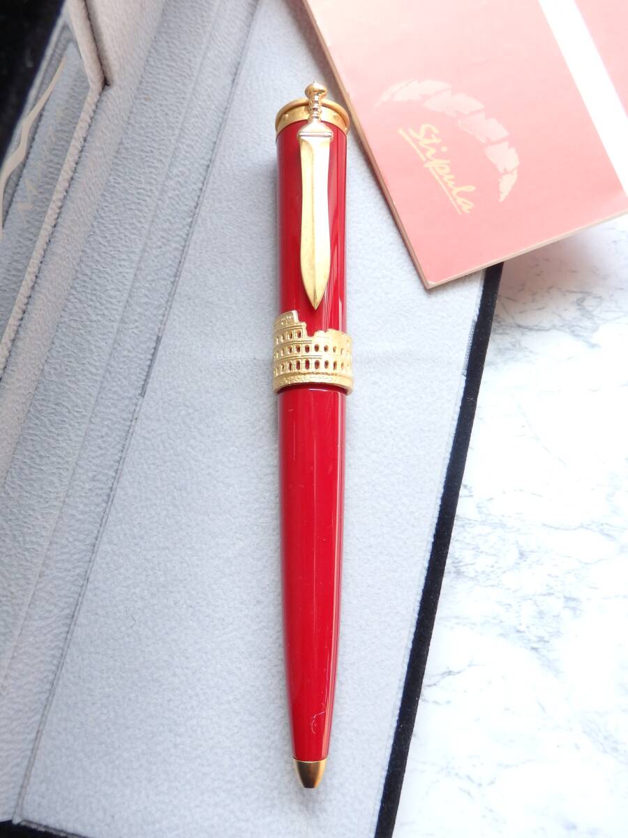 ◆【ほぼ未使用】【送料230円】スティピュラ グラデュエーター レッド・ツイスト式ボールペン拍卖