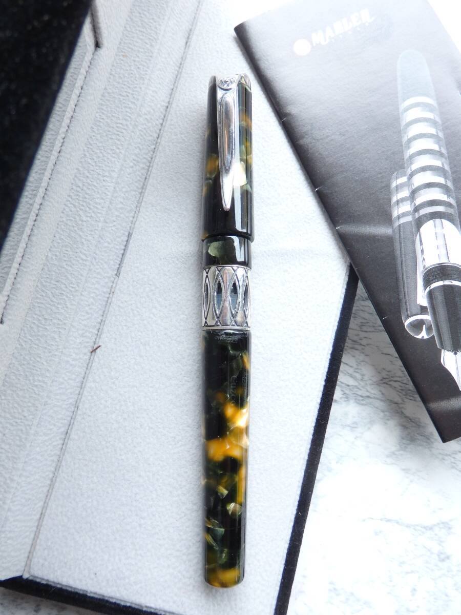 ◆【ほぼ未使用】【送料440円】イタリア マーレン万年筆 特別限定品 クスコー CUZCO ペン先:18K750ソリッドゴールド F拍卖