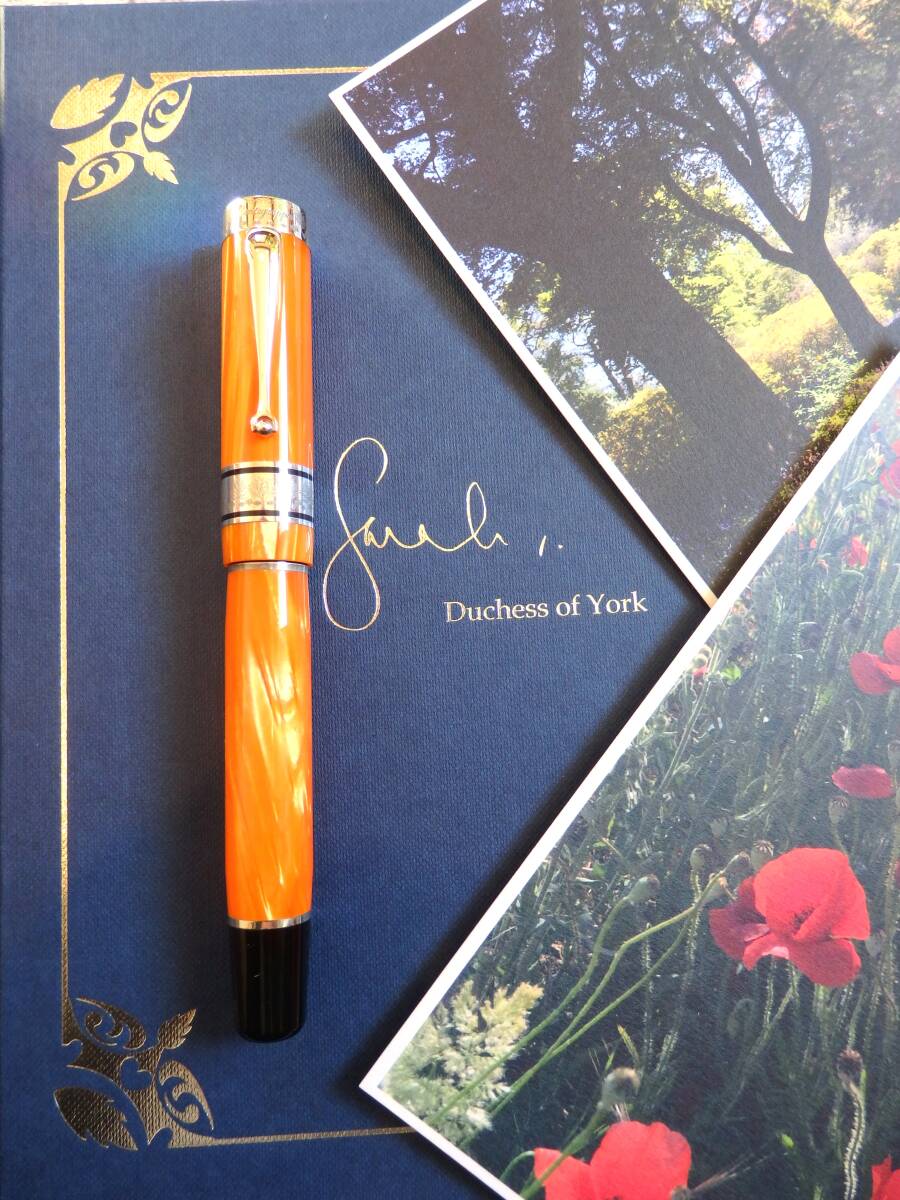 ◆【新品・未使用】モンテグラッパ 特別限定品 ヨーク公爵夫人万年筆 Forest フォレスト ペン先:18K750ソリッドゴールドEF拍卖