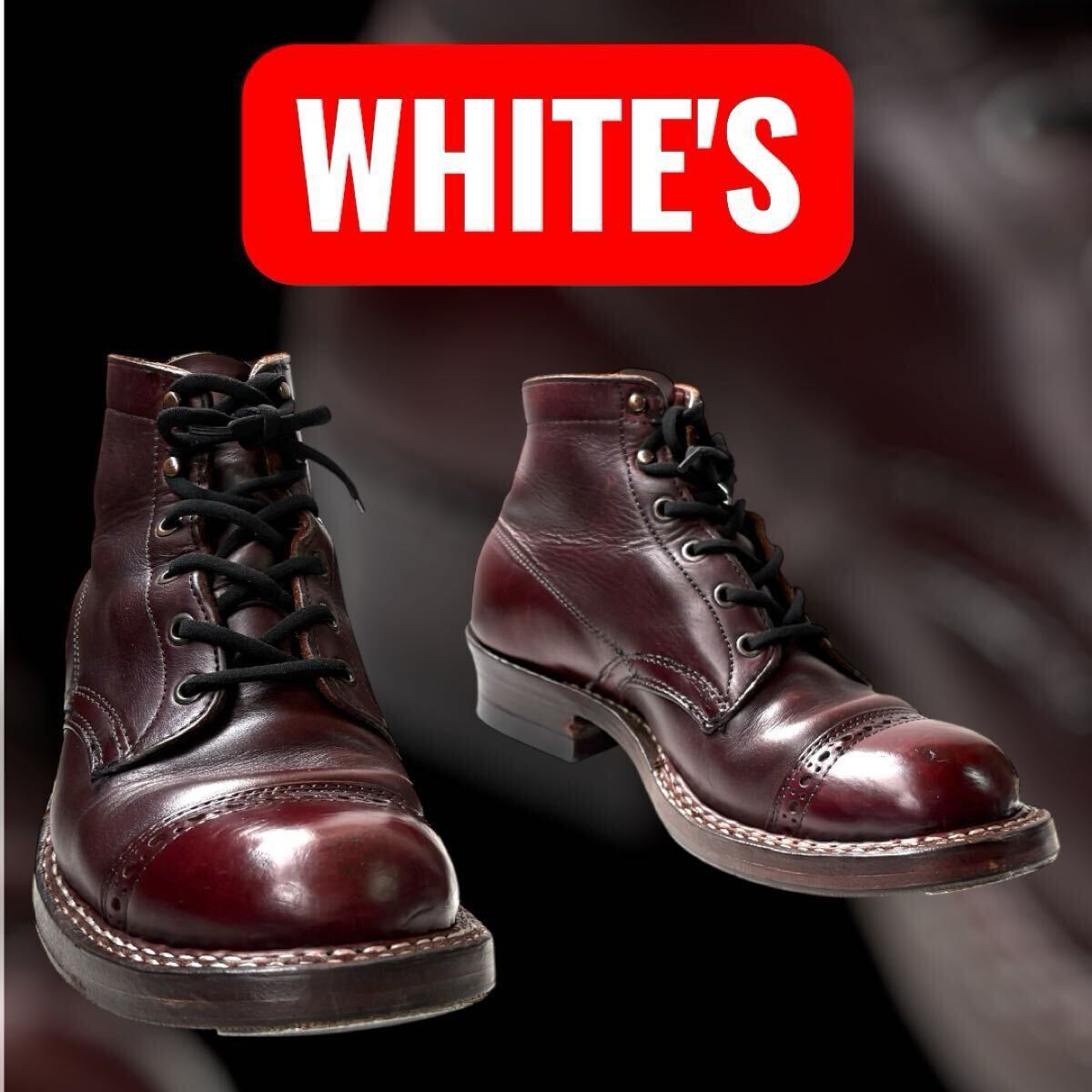 【8E】WHITE'S ホワイツ セミドレス ブーツ バーガンディクロムエクセル2014拍卖