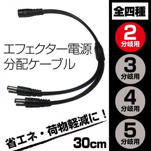 EC25ES送料130円■DC電源 2分岐・分配ケーブル 外径5.5mm 内径2.1mm■パワーサプライ アダプター 新品未使用 端子保護キャップ付き拍卖