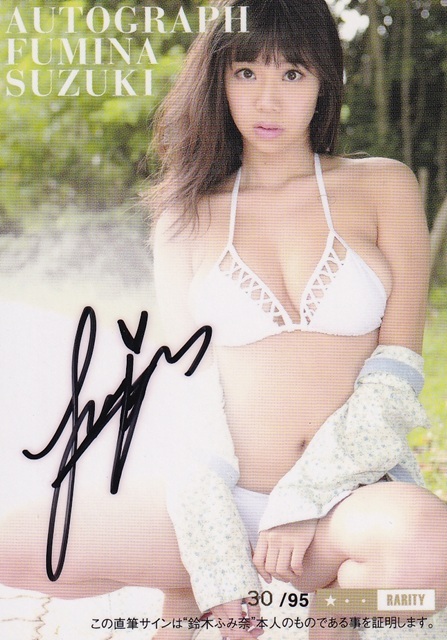 HIT'S LIMITED2016 鈴木ふみ奈 直筆サインカード 30/95拍卖