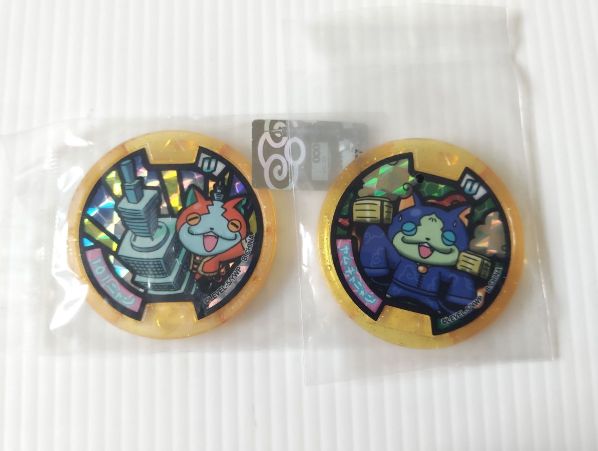 超レア!! 新品・未開封 妖怪ウォッチメダル 台湾限定メダル 101ニャン & 香港限定 ヤムチャニャン 2枚組 ♪拍卖