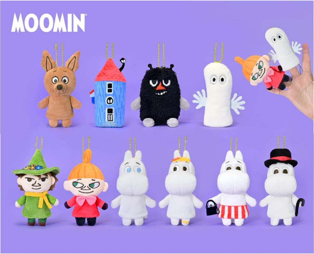 台湾限定★即決♪ 正規品! ムーミン リトルミイ スナフキン ニョロニョロ スニフ スティンキー 指人形 フィンガーパペット 10体セット ♪拍卖