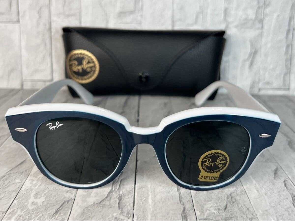 Ray-Ban レイバン  サングラス ブラック ホワイト 未使用 4拍卖