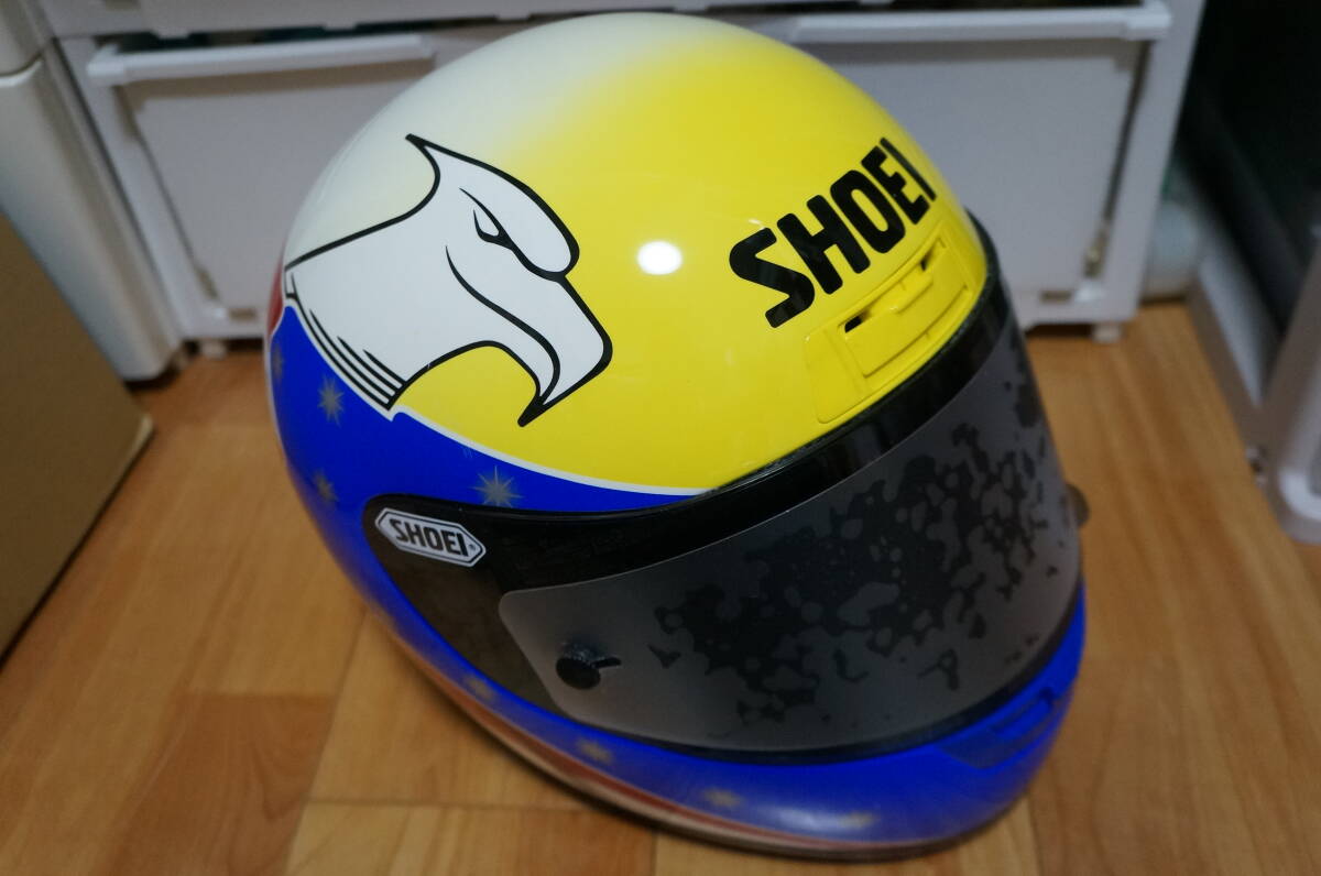 廃版 SHOEI X-8 ジョン コシンスキー 選手 レプリカ イーグル 洗浄 内装修理済 ヘルメット 当時物 John Kocinski サイズXL 拍卖