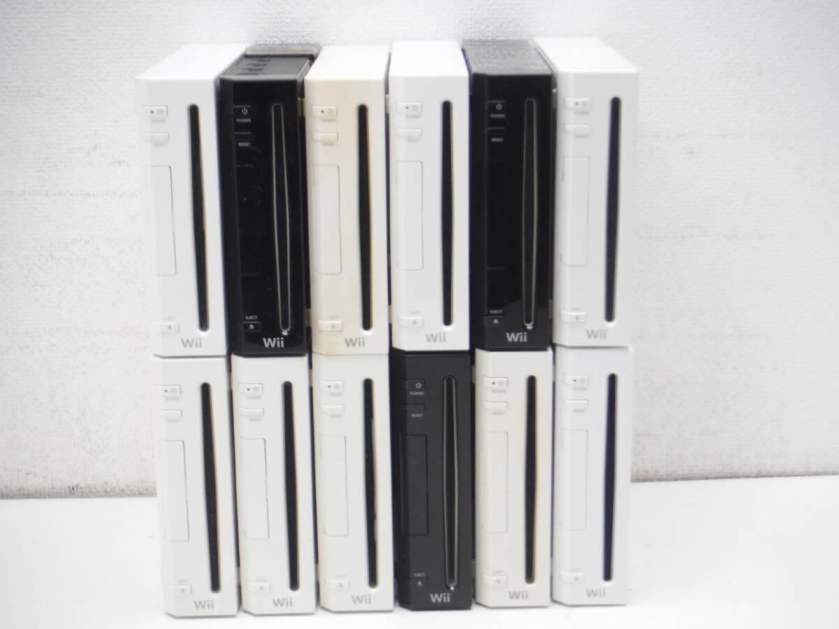ジャンク Wii 本体のみ 12台セット まとめて(検:大量 まとめ拍卖
