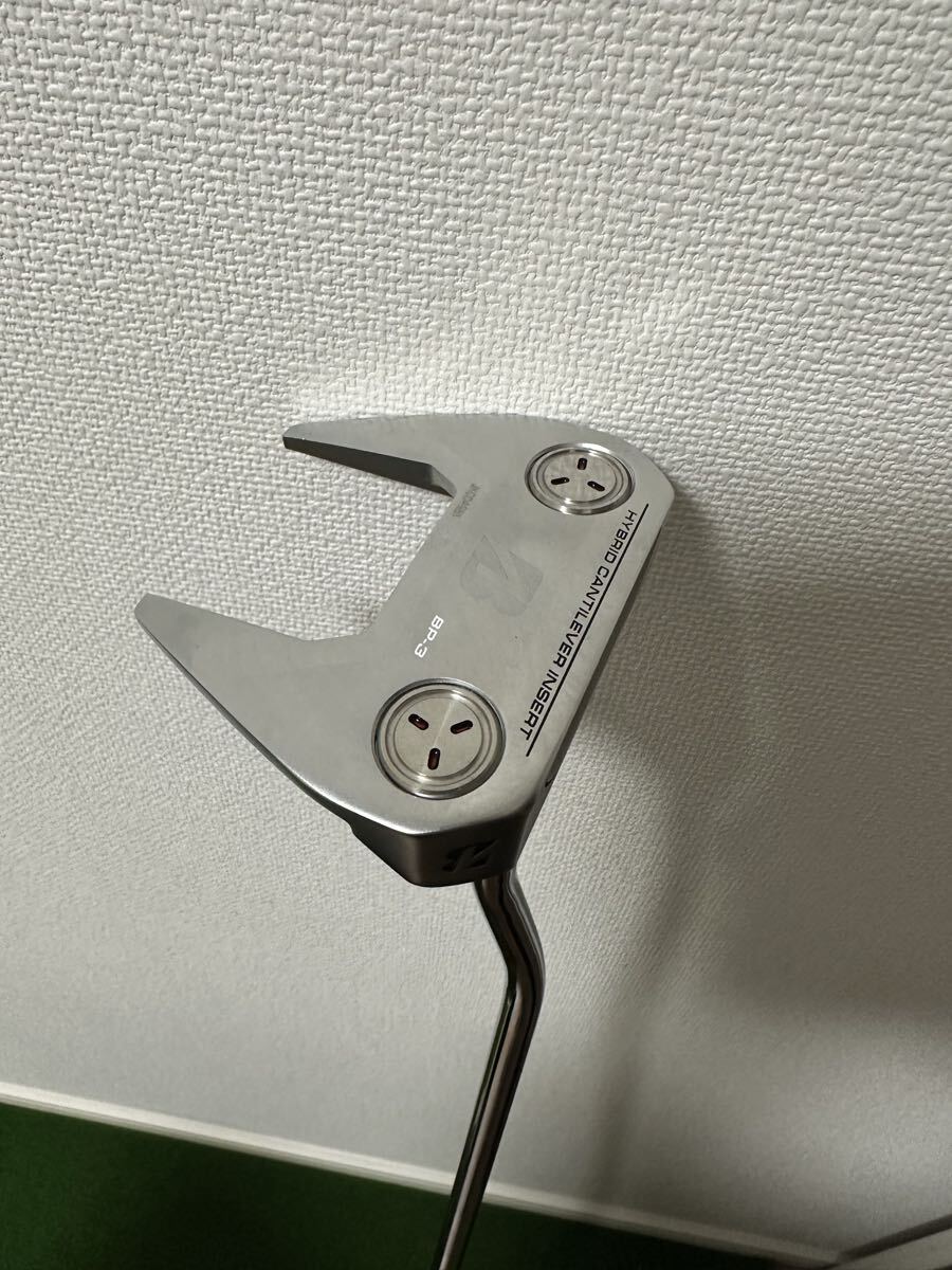 【新品未使用!】100円スタート★定価30,800円★ブリヂストン BRIDGESTONE GOLF BP-3 パター スチールシャフト 34インチ★拍卖