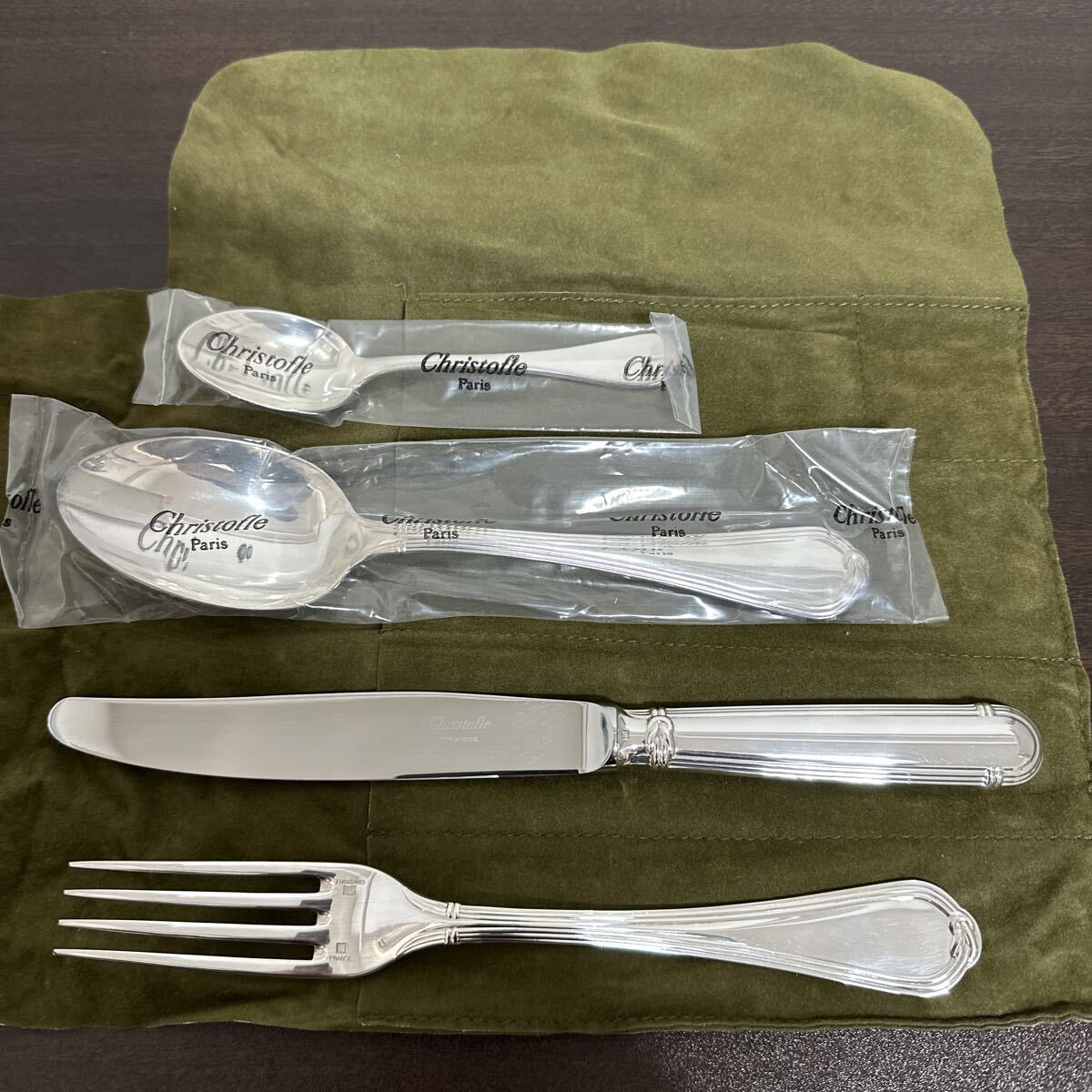 【未使用品】Christofle クリストフル ナイフ Silver シルバー カトラリー 4点セット拍卖