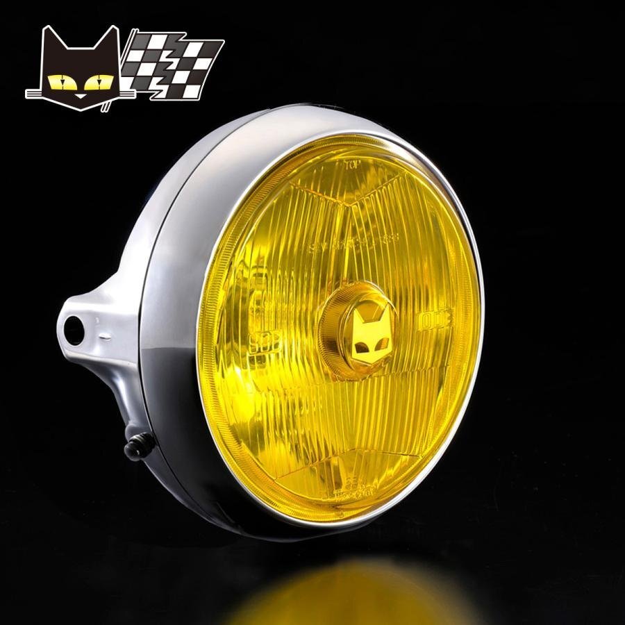 マーシャル ヘッドランプ 888 160φ イエローレンズ メッキケース 送料無料 メーカー直営直納! 800-8202拍卖