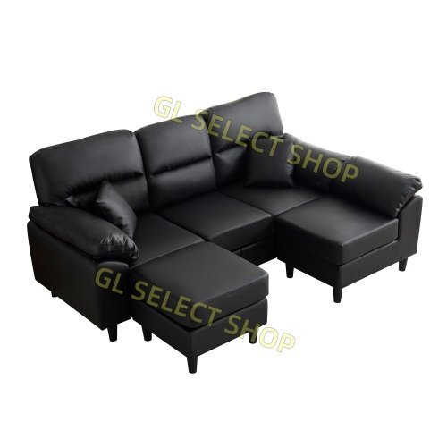 ソファ ソファーセット 5人掛け 2-5人掛け L字 クッション付き 肘付き コーナー ローソファー ローソファーセット拍卖