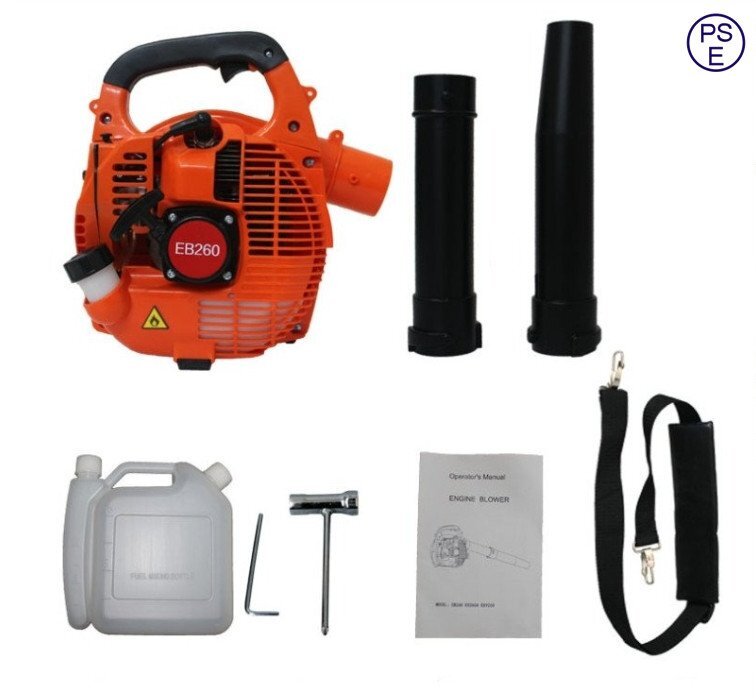 高品質 ハンドヘルドブロワー エンジンブロワー コードレスエンジンブロワー 洗車 落ち葉 2ストローク 25cc パワー 7.8m3/分 オレンジ拍卖