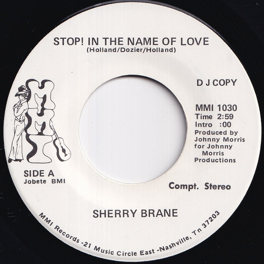 Sherry Brane Stop! In The Name Of Love / Stop! In The Name Of Love MMI US 1030 212922 SOUL ソウル レコード 7インチ 45拍卖