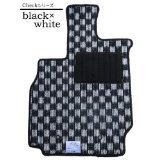 トヨタ bB フロアマット チェック ブラック&ホワイト拍卖