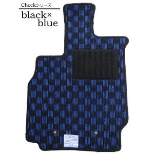 トヨタ レビンAE86 フロアマット チェック ブラック&ブルー拍卖