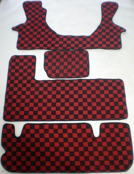 シボレー アストロ 1996 フロアマット カーマット チェック 赤黒拍卖