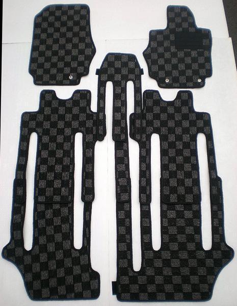 日産 セレナ C26系 専用 フロアマット カーマット チェック柄拍卖