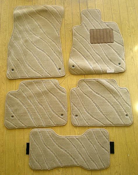 レクサス LS460 新品 フロアマット カーマット ベージュ柄 内装拍卖