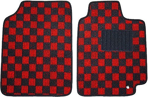 汎用マット 軽/普通自動車 フロント2枚 チェック 3色 パーツ拍卖